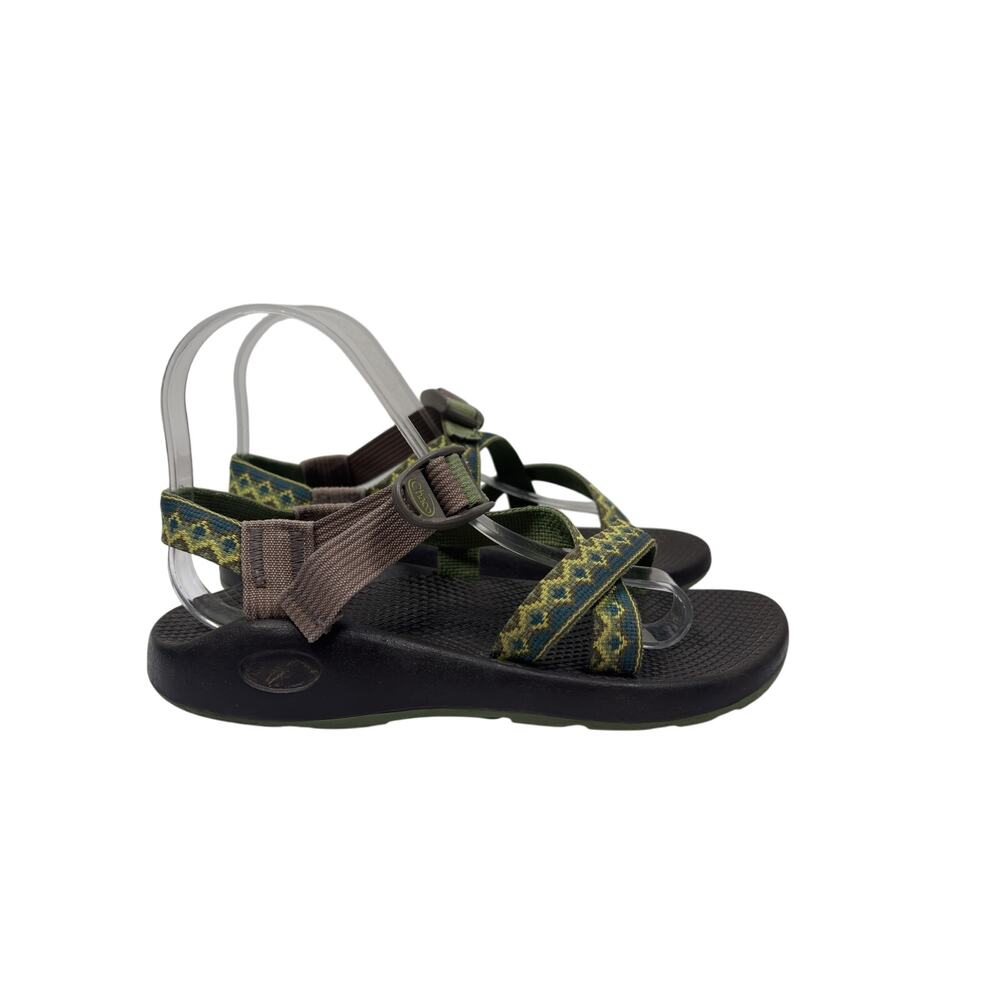 Chaco Z/1 Classic Sandals Womens 7 Green Geometric Vibram Outsole